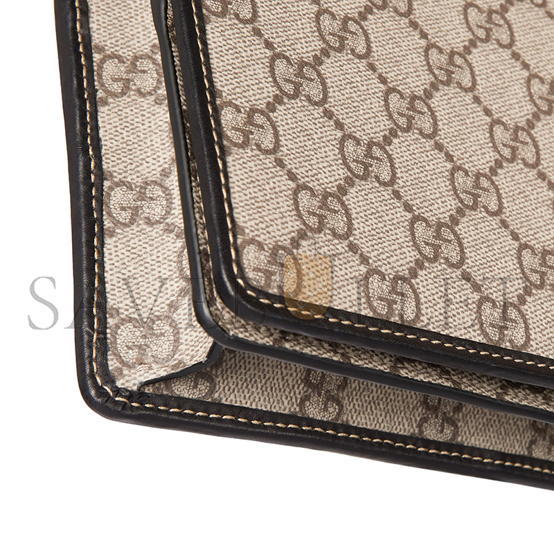 GUCCI GG EMBLEM SUPER MINI SHOULDER BAG 820688 (20*12.5*5cm)